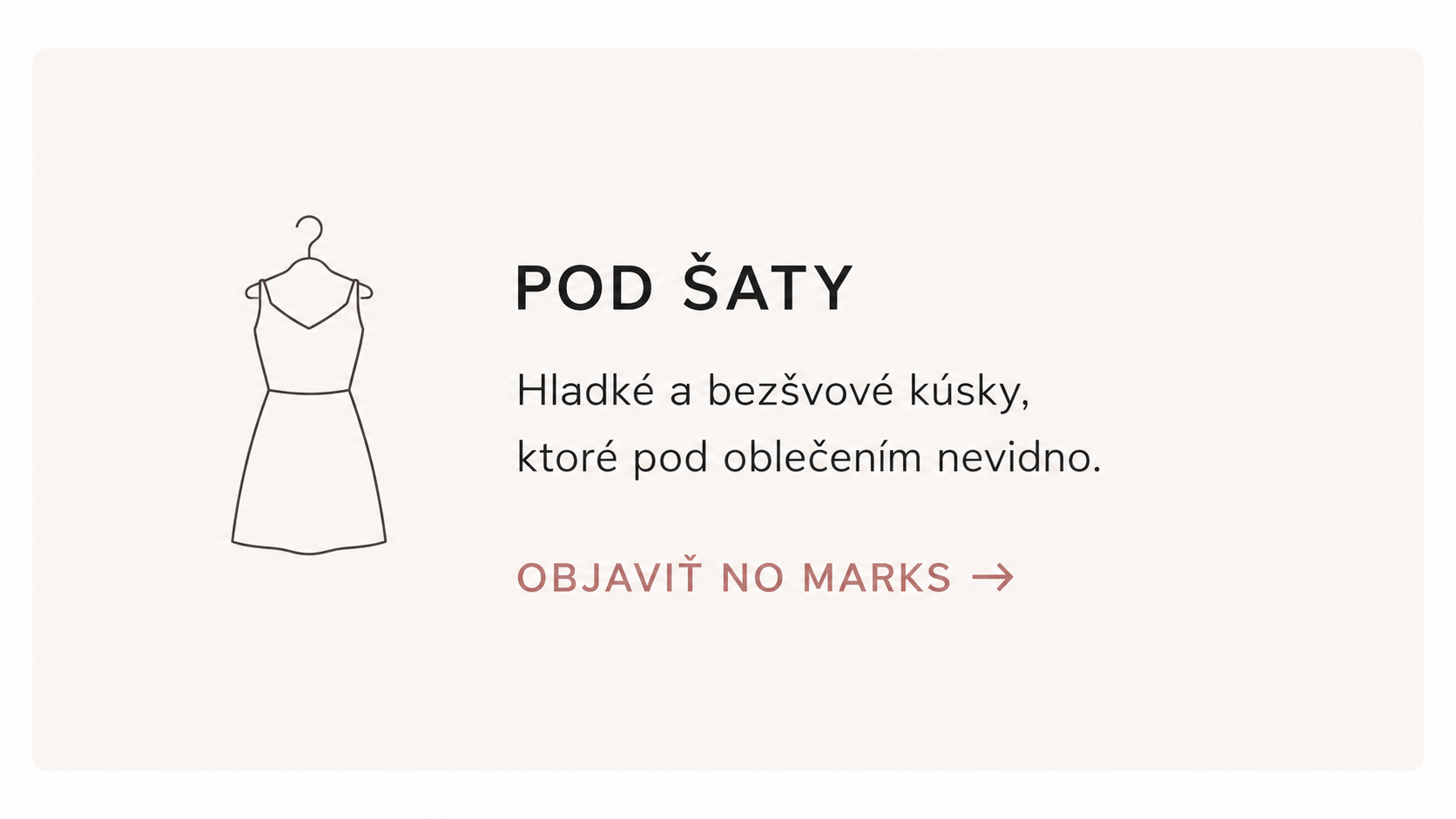 Pod šaty – No Marks spodná bielizeň