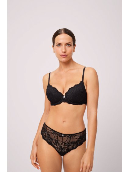 čierna krajková podrsenka ysabel mora