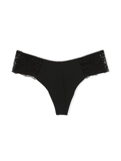 čierne tangá s krajkou
