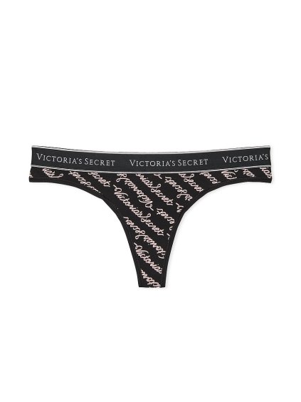 bavlnené tangá čierne