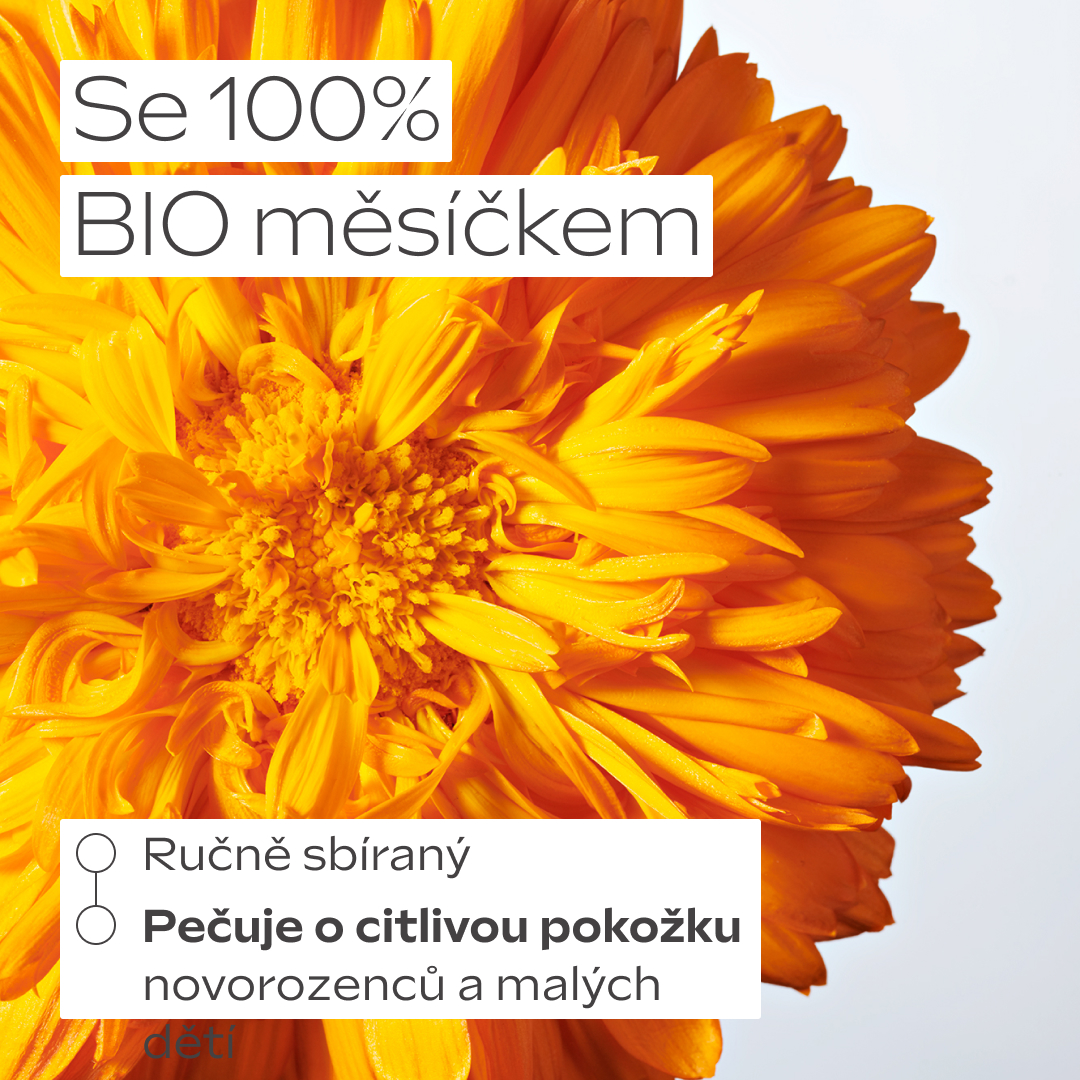 BIO měsíček lékařský – hlavní složka kojeneckého oleje Weleda