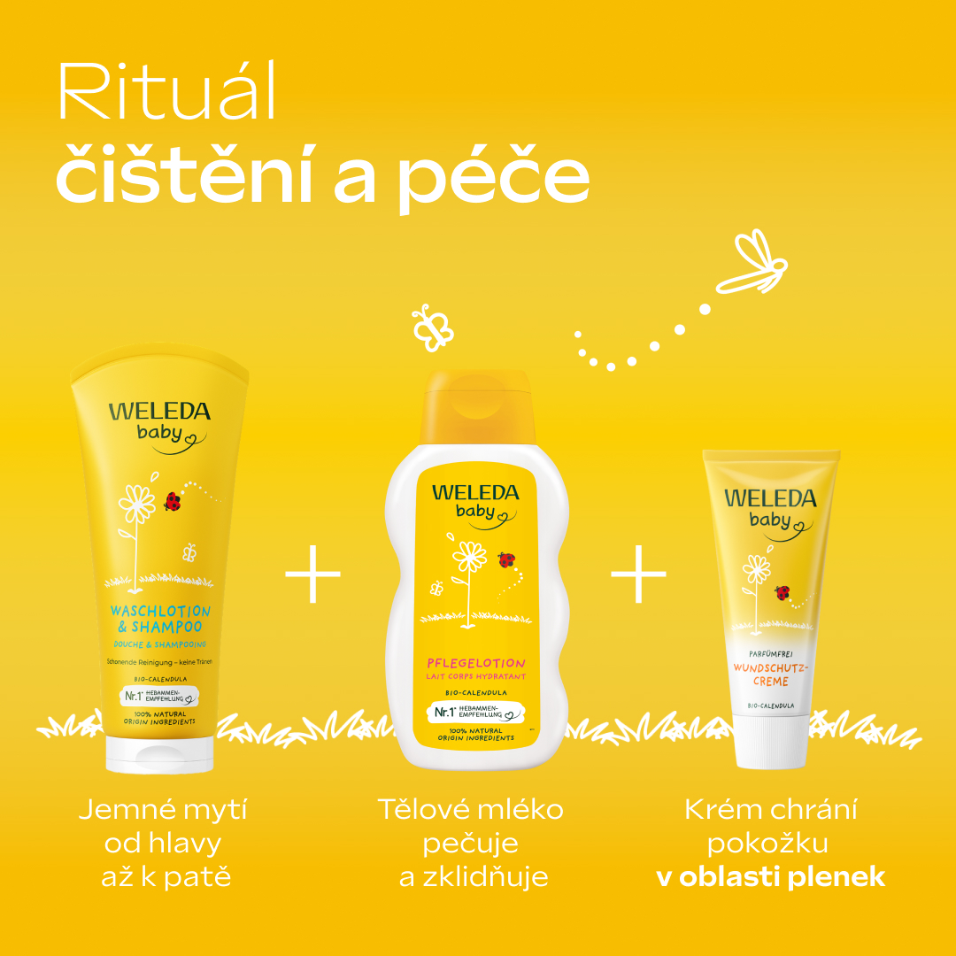 Rituál čištění a péče Weleda baby