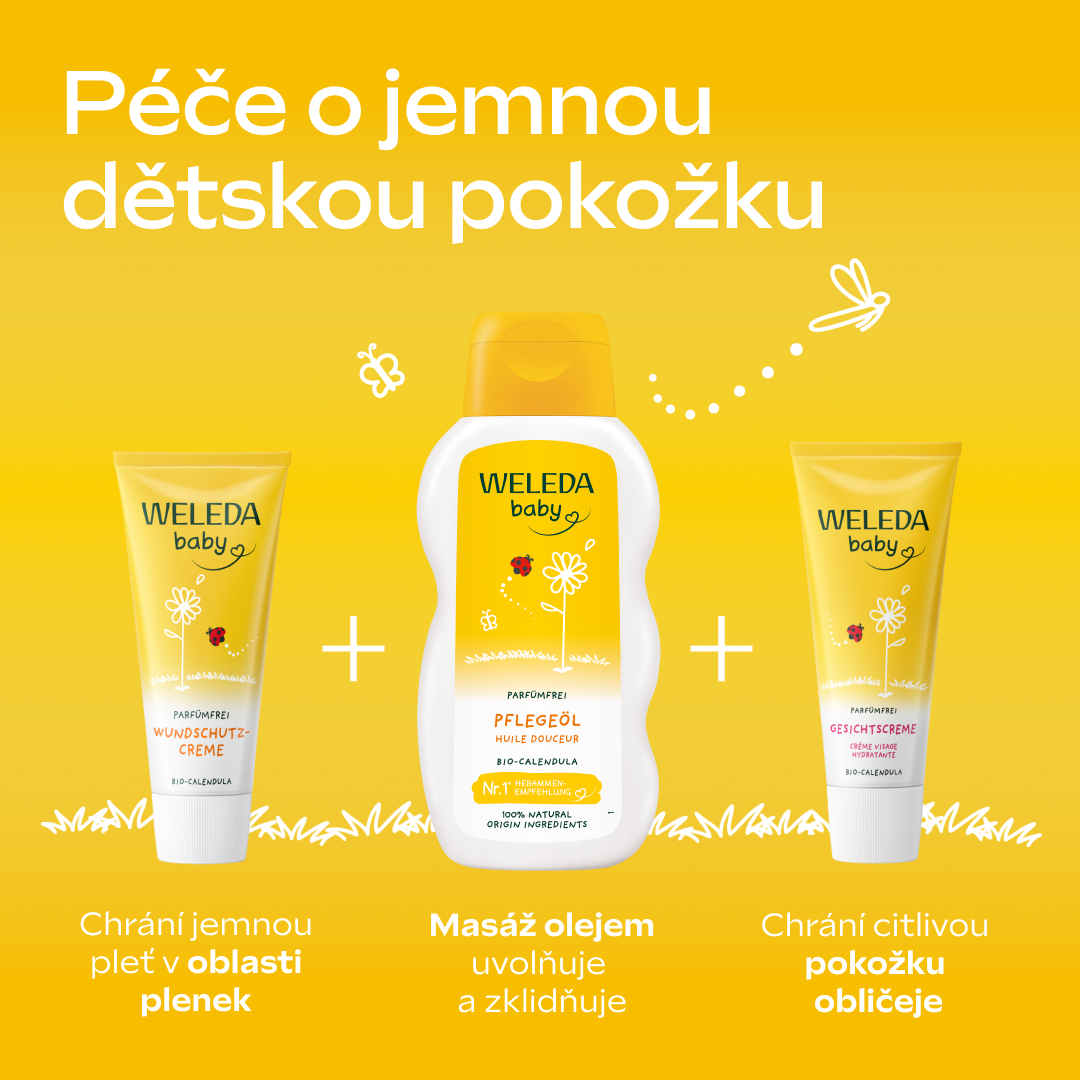 Péče o jemnou dětskou pokožku Weleda baby