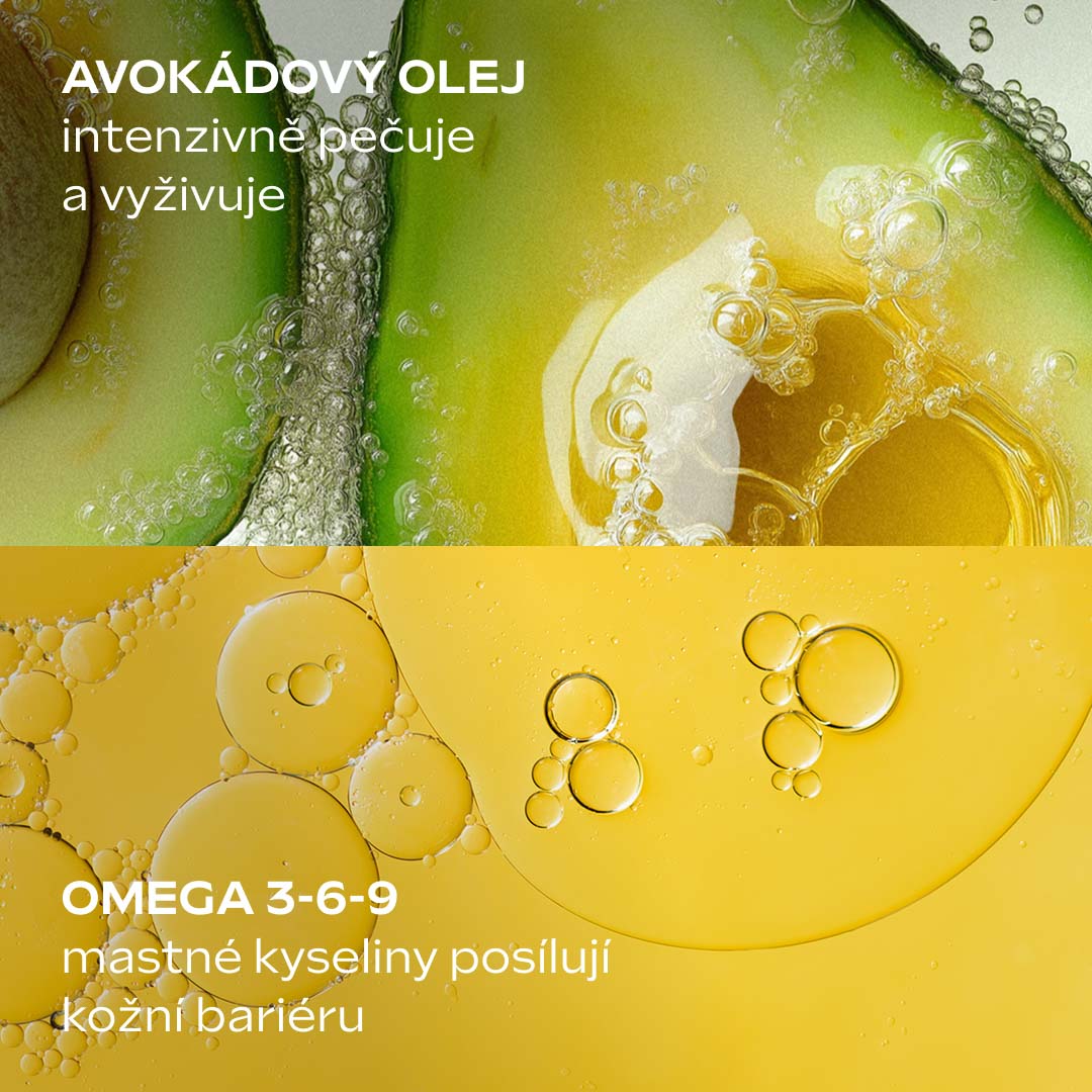 Avokádový olej a omega 3-6-9 ve Weleda Extra Rich Omega Serum Drops