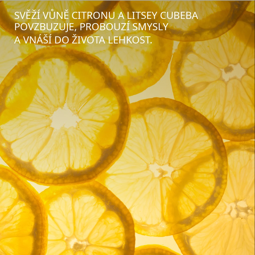 Svěží vůně citronu a litsey cubeby