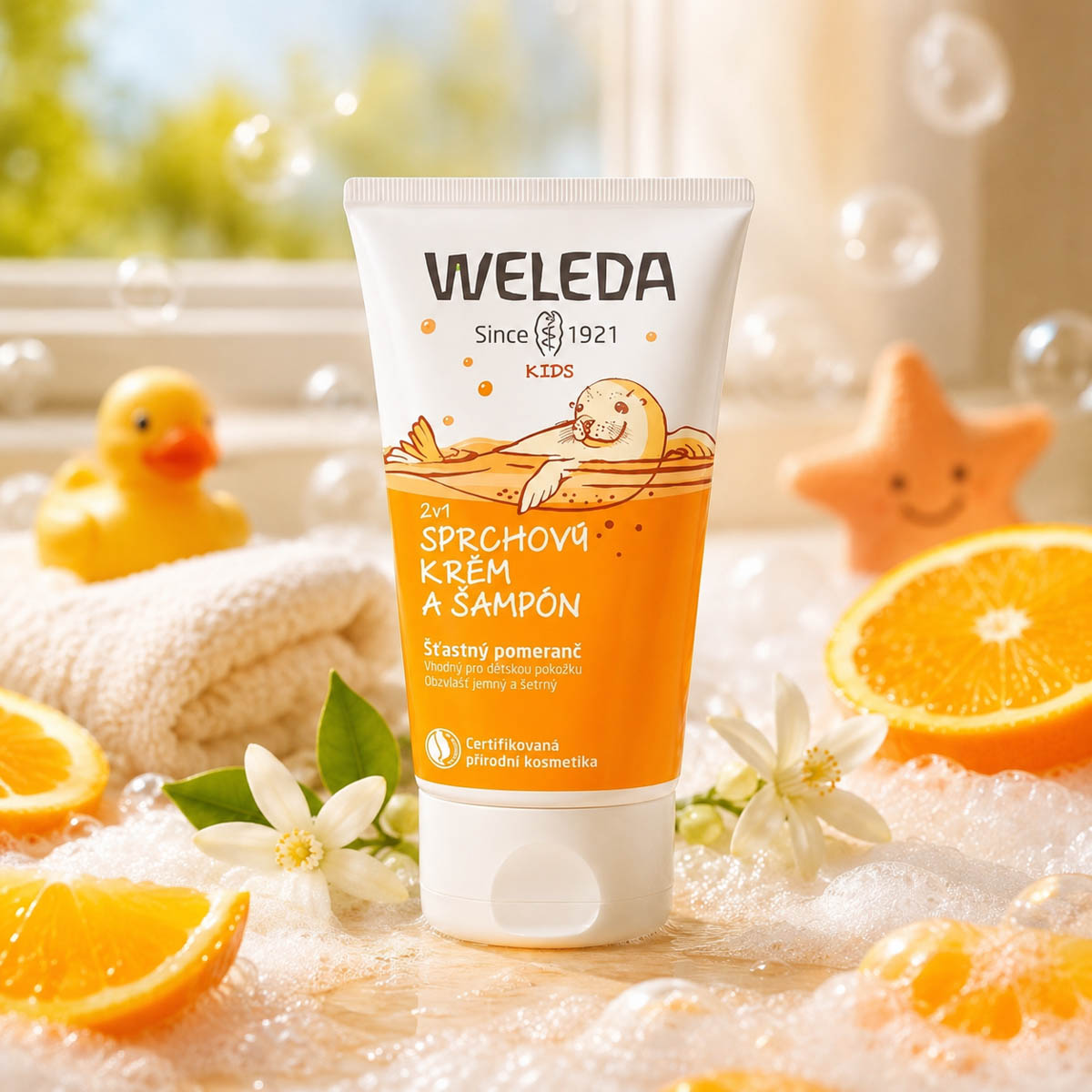 Weleda 2v1 sprchový krém Šťastný pomeranč 150ml