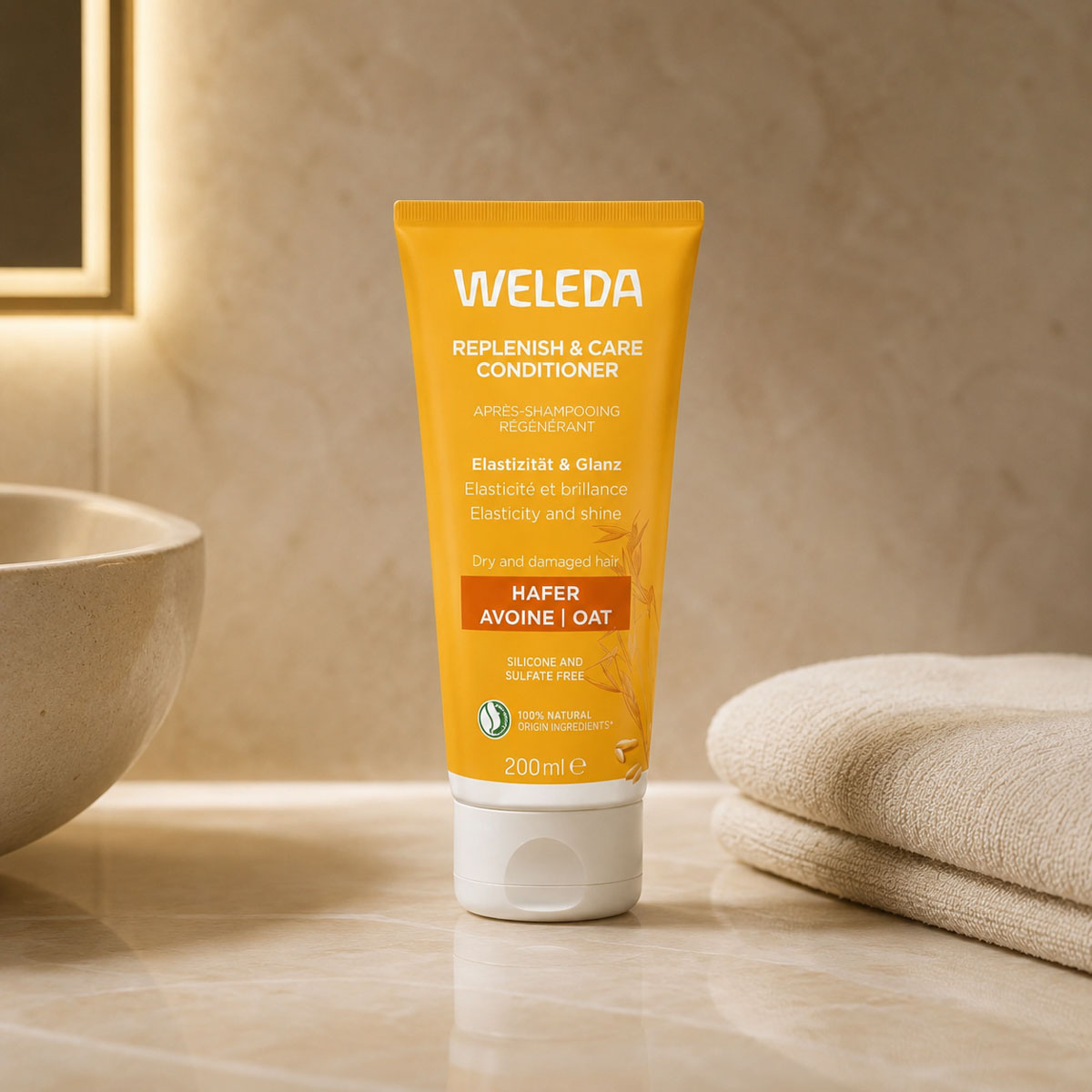 Weleda Ovesný regenerační kondicionér pro suché a poškozené vlasy 200 ml