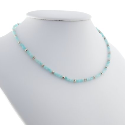 Náhrdelník choker s amazonitem Rossano