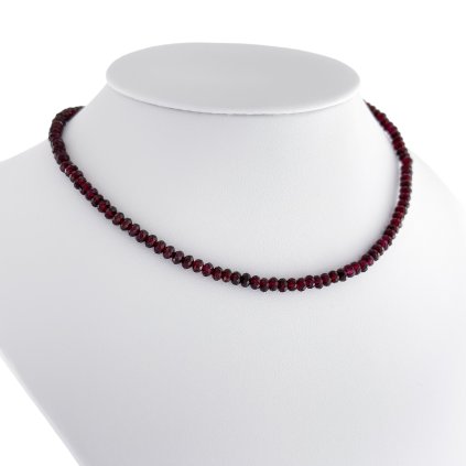 Náhrdelník choker s přírodním granátem