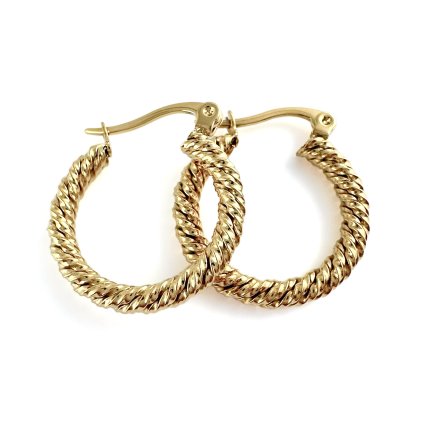 Kroucené kruhové náušnice