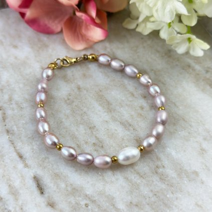 Perlový náramek Rosalin
