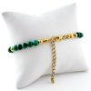 Náramek s malachitem ve zlatém provedení