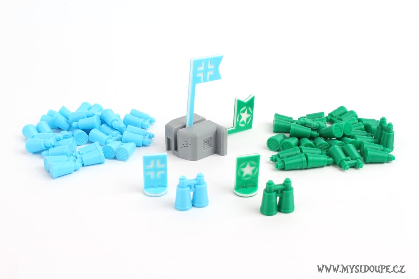 Odhodlaní: Normadie - žetony a bunkr