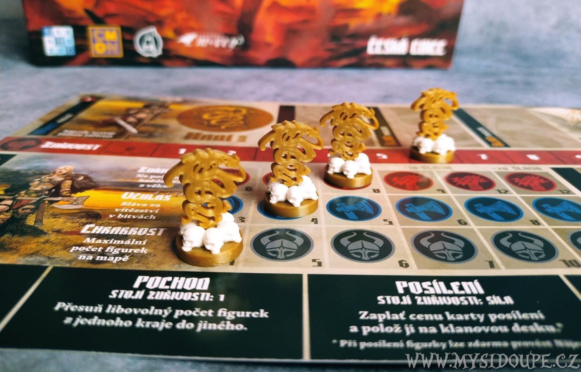 Blood Rage - Žetony hráče a klanů