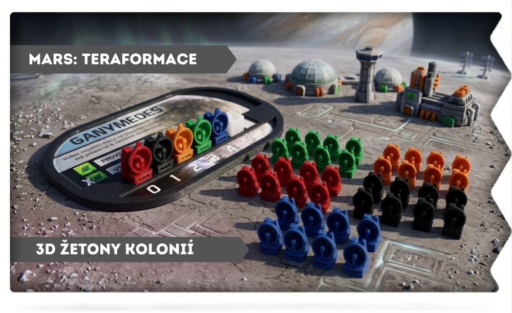 Mars teraformace - kolonie žetony