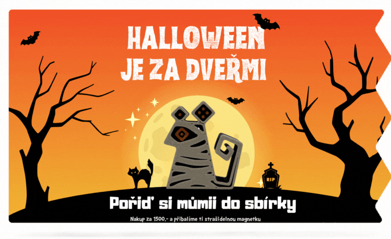 Halloweenská magnetka