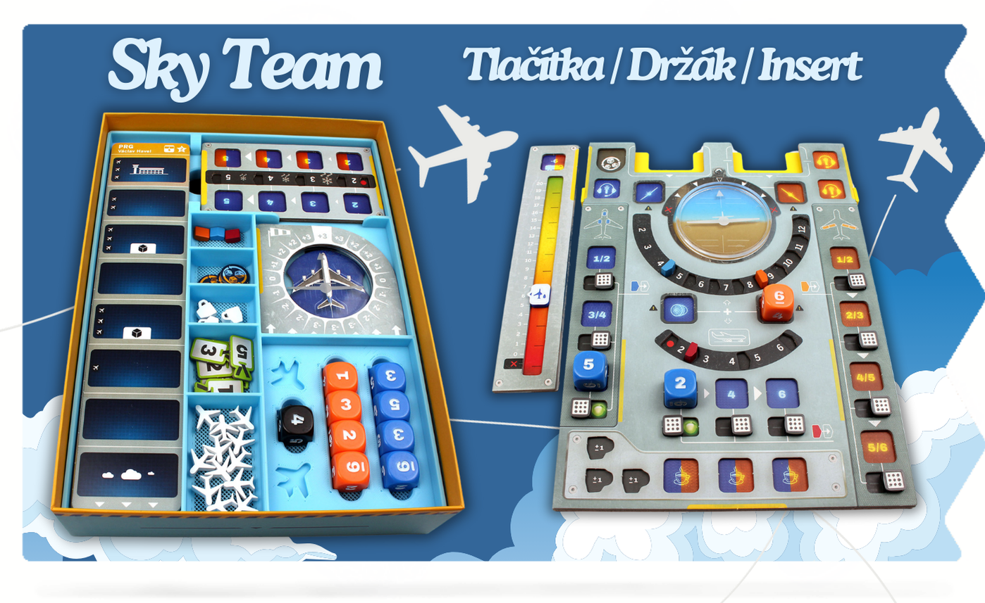 Sky Team insert / tlačítka / držák