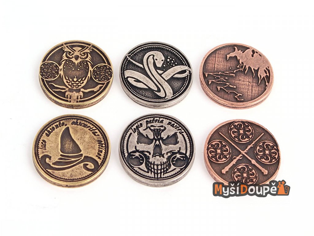 kouzelnicke herni mince kov bronz mix