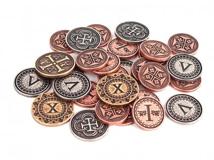 Středověké mince  Herní kovové mince
