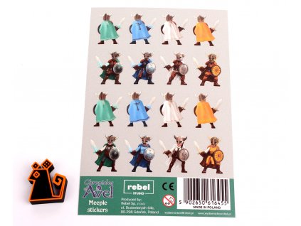 Kroniky Avelu - Nálepky na figurky  Meeple stickers