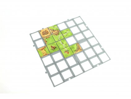Karak / Carcassonne - podložka na hrací dílky (V2.0) (Varianta Stojan na 30 mřížek)
