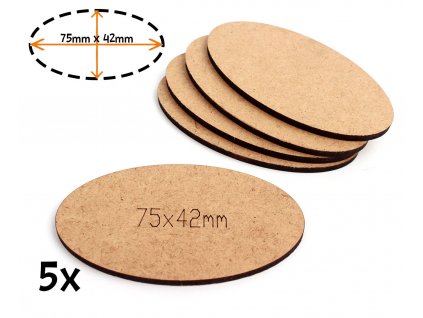 2190 2190 podstavce ovalne 75 x 42mm