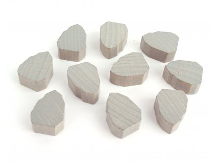 Kámen - Dřevěný žeton (10ks)
