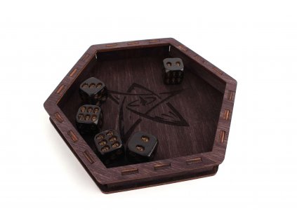 Dice Tray - Dřevěný (Cthulhu)  Dřevěná miska na házení kostek