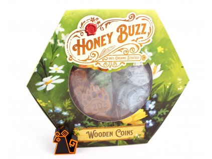 Medobraní - Dřevěné mince  Honey Buzz