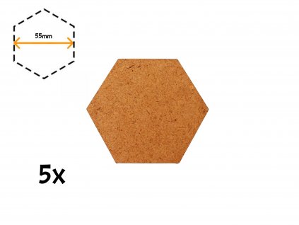 4260 podstavce hexove 55mm
