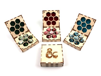 Krabička na RPG kostky (Barva Zelená)