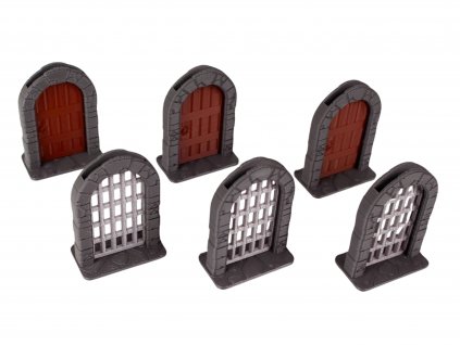 Gloomhaven - Dveře (sada 6ks) (Varianty Mříže)