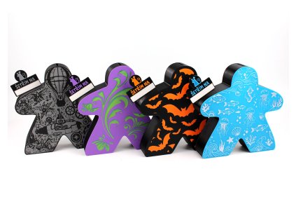 Kasička ve tvaru meepla "Meeplátko" (Varianta Steampunk)