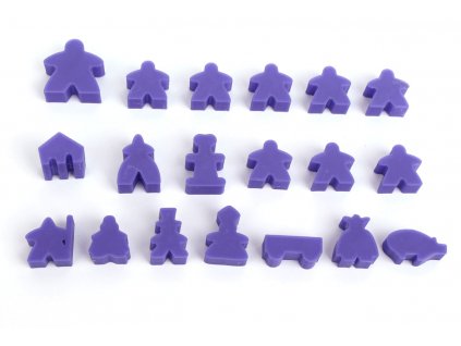 Carcassonne - Figurky (Barva Světle zelená)