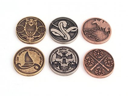 Kouzelnické mince  Herní kovové mince