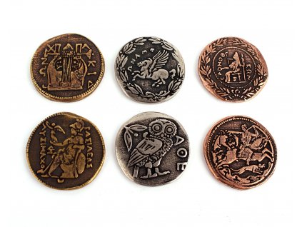 Antické mince  Herní kovové mince