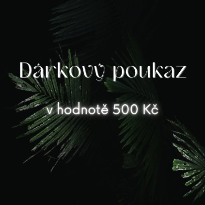 Dárkový poukaz v hodnotě 500Kč