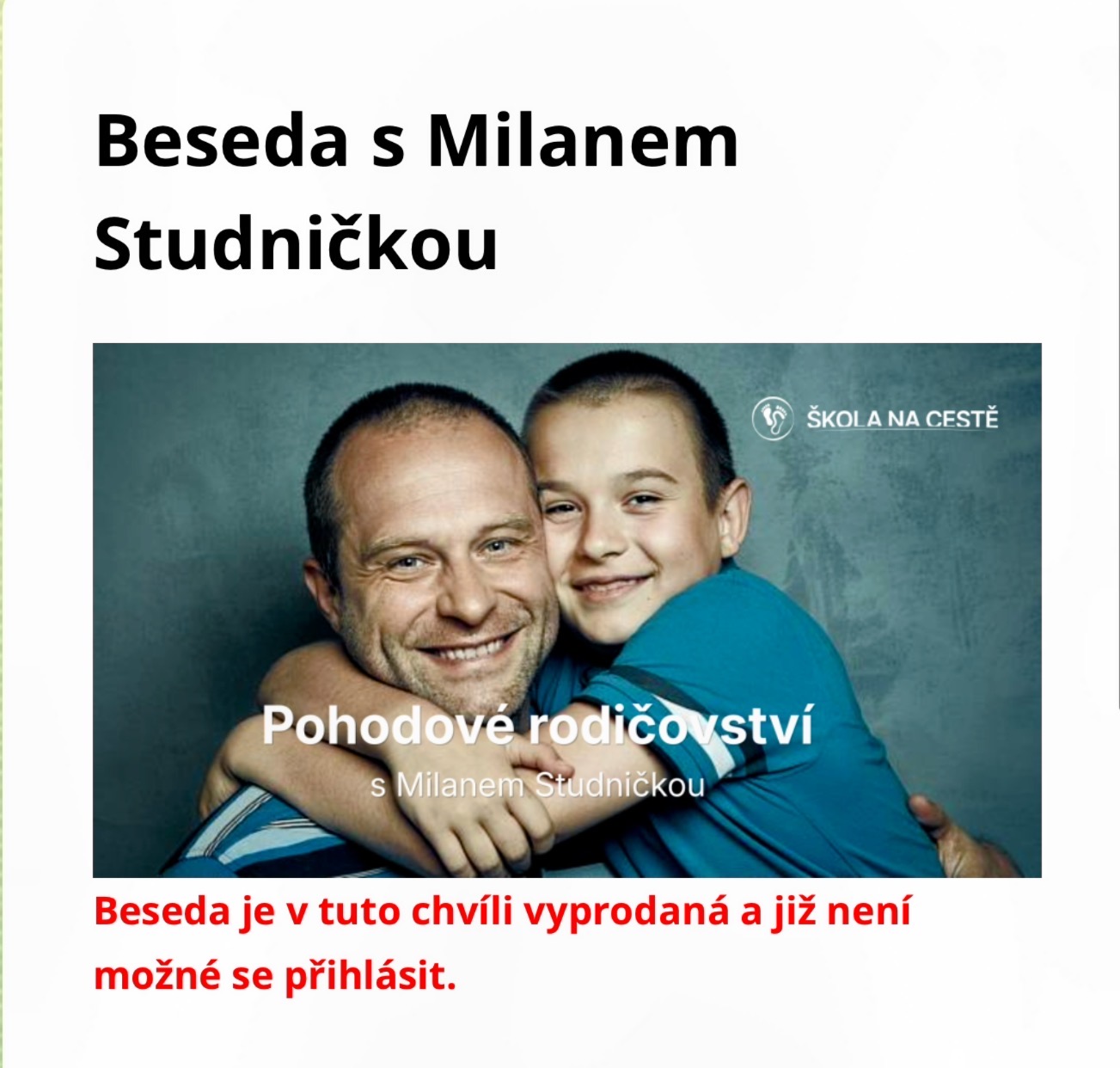 Milan Studnička naživo