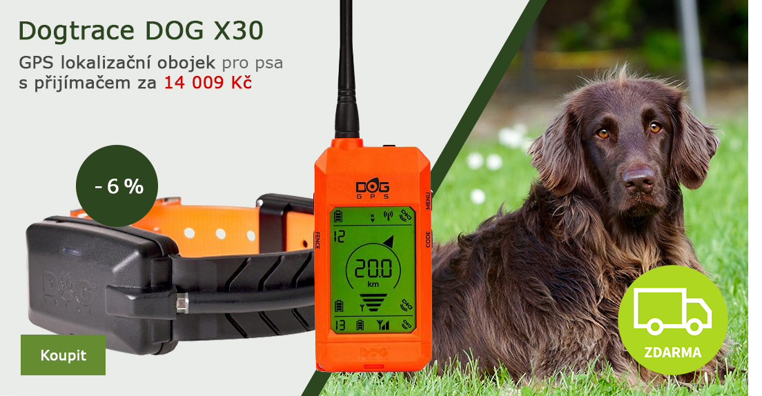 Dogtrace DOG X30 GPS obojek pro psa set nyní za 14.009,-