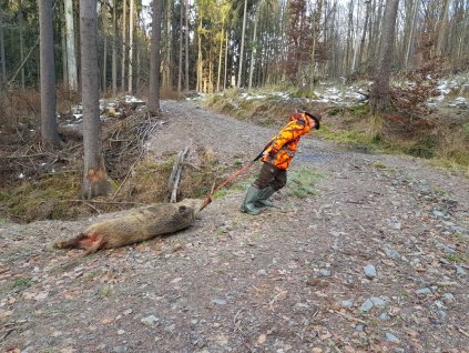 Tahač zvěře - kňourotah (Barevná varianta reflexní lano)