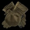 Lovecké rukavice Deerhunter Rusky Silent s klopou (Barva Peat, Velikost 2XL)