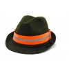 Reflexní pásek na klobouk s proužkem (Barevná varianta oranžová)