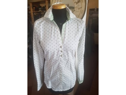 Dámská košile Trachten - zelený ornament