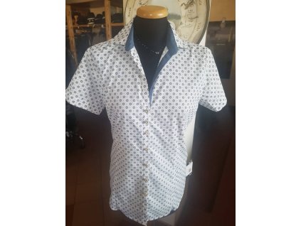 Dámská košile - vzor černá kytička