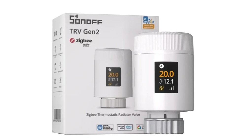 SONOFF TRV-ZBT Gen 2: menší chytrá hlavice pro topnou sezonu