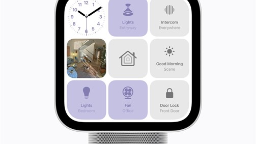 Apple HomeView s ovládáním chytré domácnosti