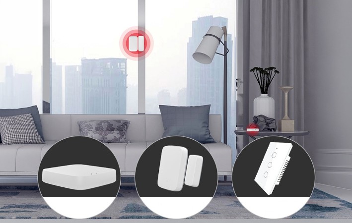 Moes Zigbee Hub s bezdrátovým spínačem a modulem pro chytrou domácnost