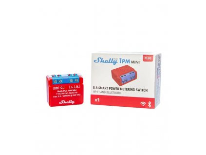 Shelly Plus 1PM Mini - spínací modul s měřením spotřeby 1x 8A (WiFi, Bluetooth)