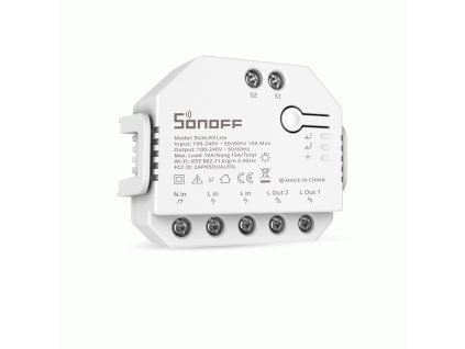 Chytrý přepínač Wi-Fi Sonoff Dual R3 Lite