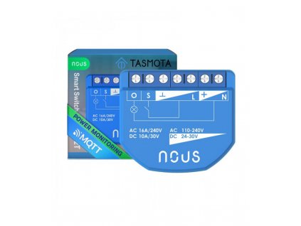 Nous B2T WiFi Tasmota Spínací Modul (1 kanál, měření spotřeby, ESP32)